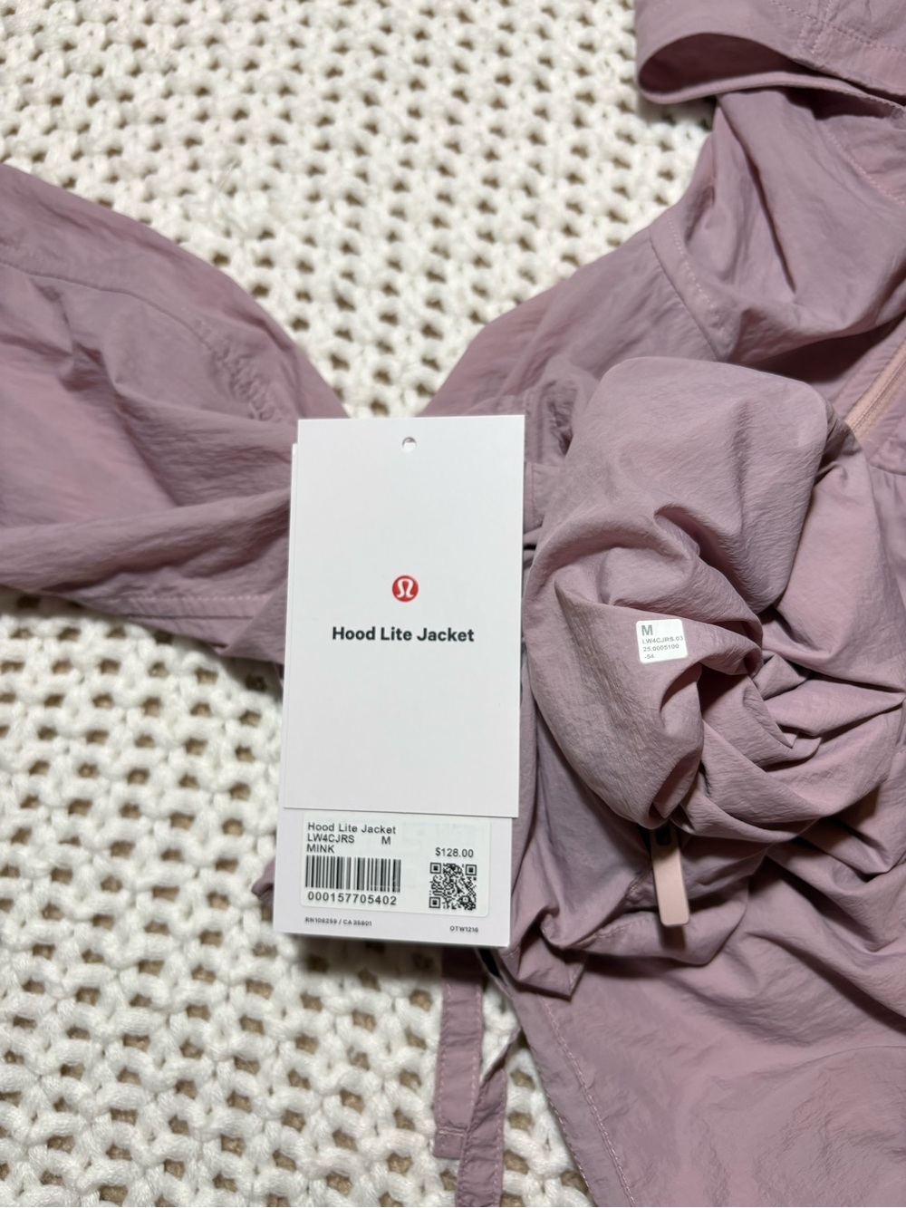 lululemon mink berry hood lite jacket size medium - Picture 2 of 13